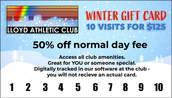 Winter Gift Card 10 Visits for $125